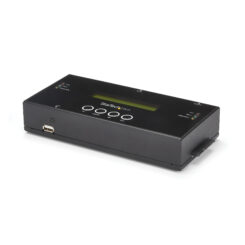 StarTech.com 1:1 Standalone Hard Drive Cloner & Wisser, SAS en SATA HDD/SSD Kloner/Copier/Eraser, Hard Disk Duplicator en Secure Erase Dock, LCD Display, TAA Compliant