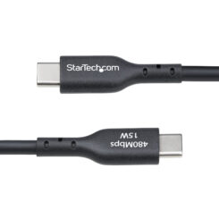 StarTech.com 3m USB-A naar USB-C Laadkabel, USB-A naar USB Type-C Oplaadkabel, Opladen & Synchroniseren, Fast Charge 3A, USB 2.0 Data Transfer Kabel, TPE Mantel, Zwart - Afbeelding 6