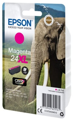 Epson Elephant 24XL Olifant Claria Photo HD afzonderlijke magenta inkt