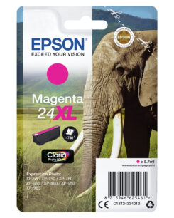 Epson Elephant 24XL Olifant Claria Photo HD afzonderlijke magenta inkt - Afbeelding 3