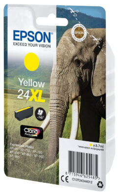 Epson Elephant 24XL Olifant Claria Photo HD afzonderlijke gele inkt - Afbeelding 2