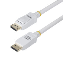 StarTech.com 1,8m VESA Gecertificeerde DisplayPort 1.2 Kabel, Wit, 4K 60Hz, 21.6Gbps, Vergrendelbare DP Connectors, DP 1.2 DisplayPort Kabel, DP Monitor Kabel, M/M - Afbeelding 6