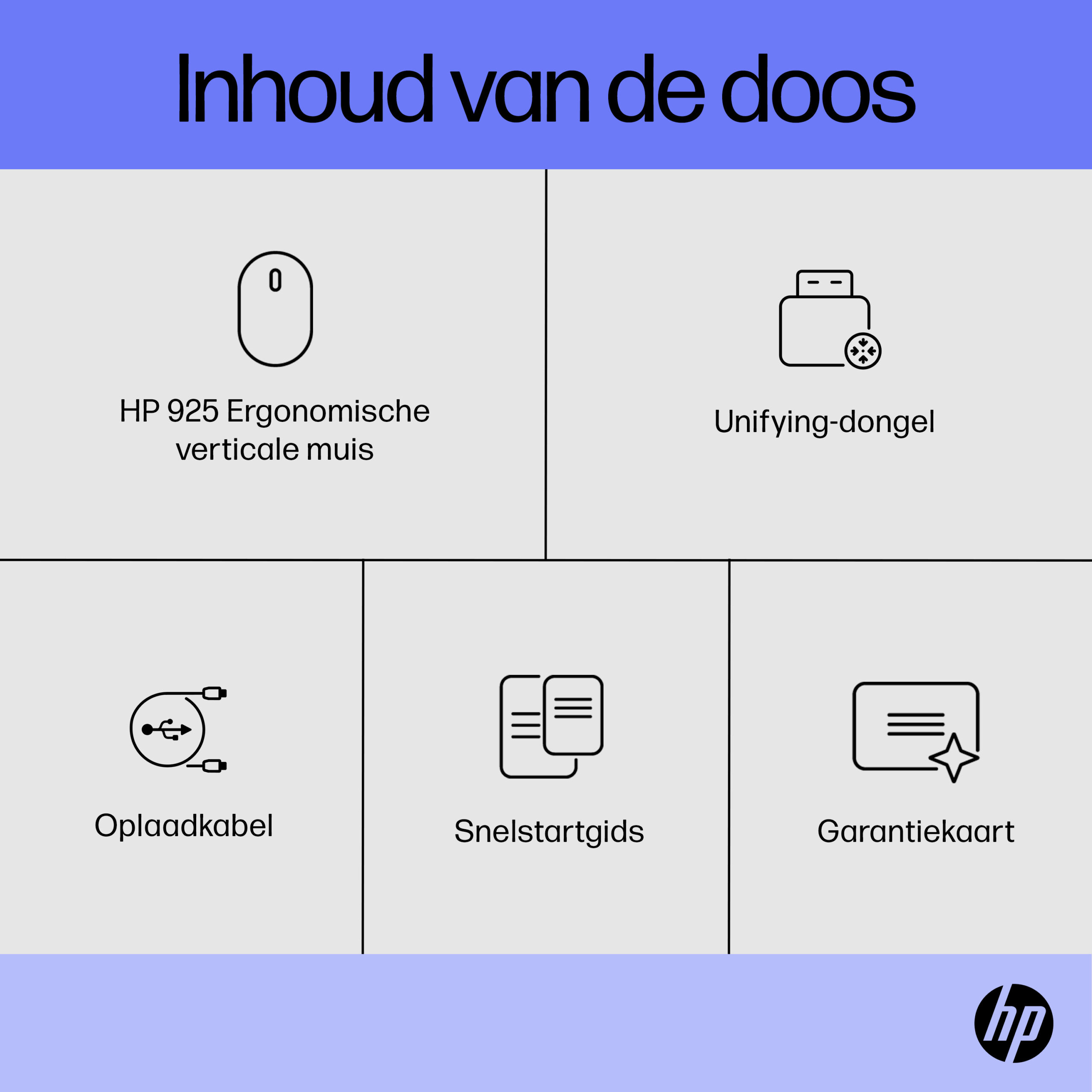 HP 925 ergonomische verticale muis - Afbeelding 3