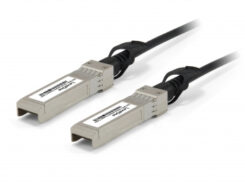 LevelOne DAC-0103 InfiniBand en Glasvezelkabel 3 m SFP+ Zwart, Roestvrijstaal