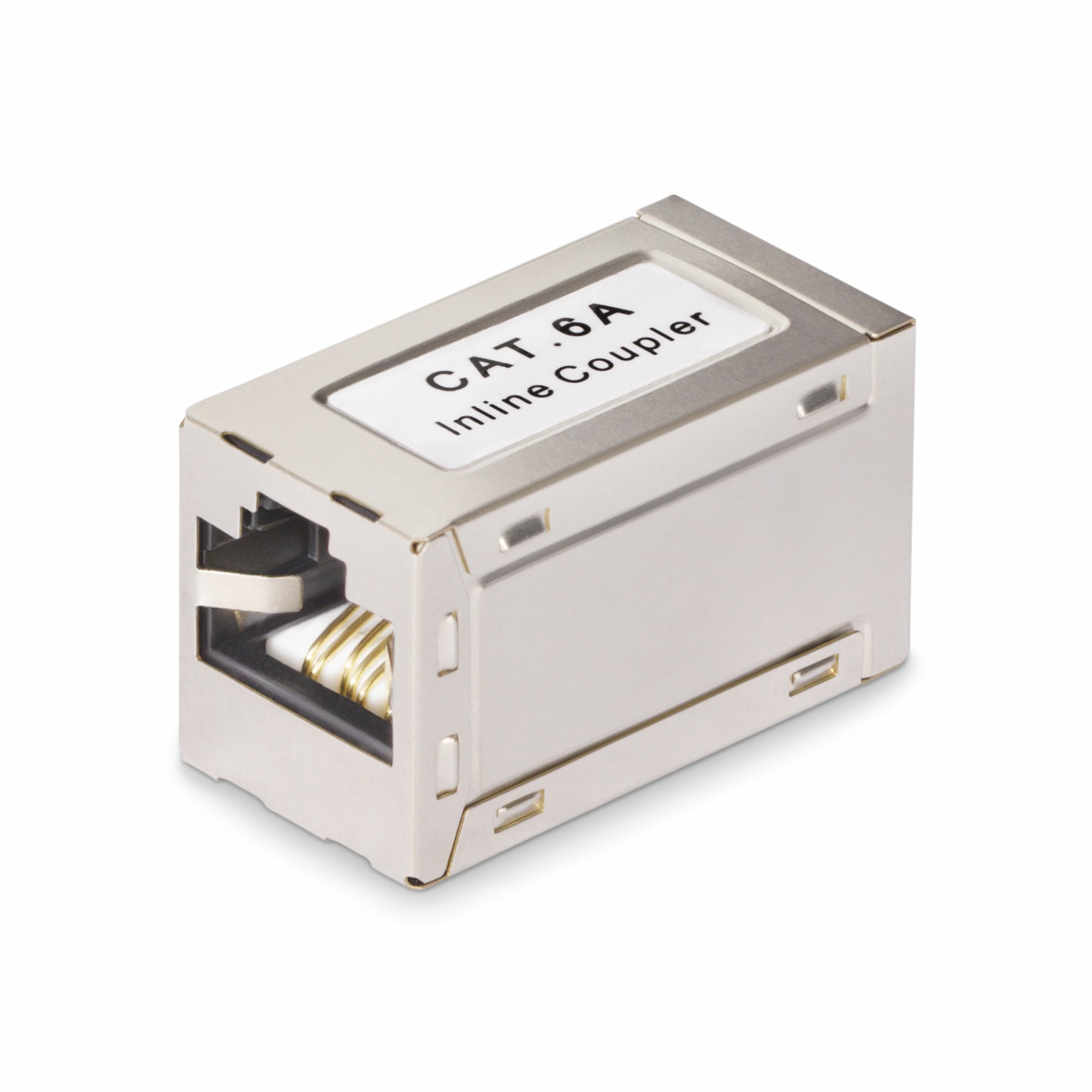 StarTech.com Shielded RJ45 Koppelstuk, Inline Cat6a Coupler, Female naar Female (F/F) T568B Connector, Shielded Ethernet Kabel Verlengstuk