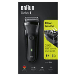 Braun Series 3 300s Oplaadbaar Elektrisch Scheerapparaat, Zwart - Afbeelding 3