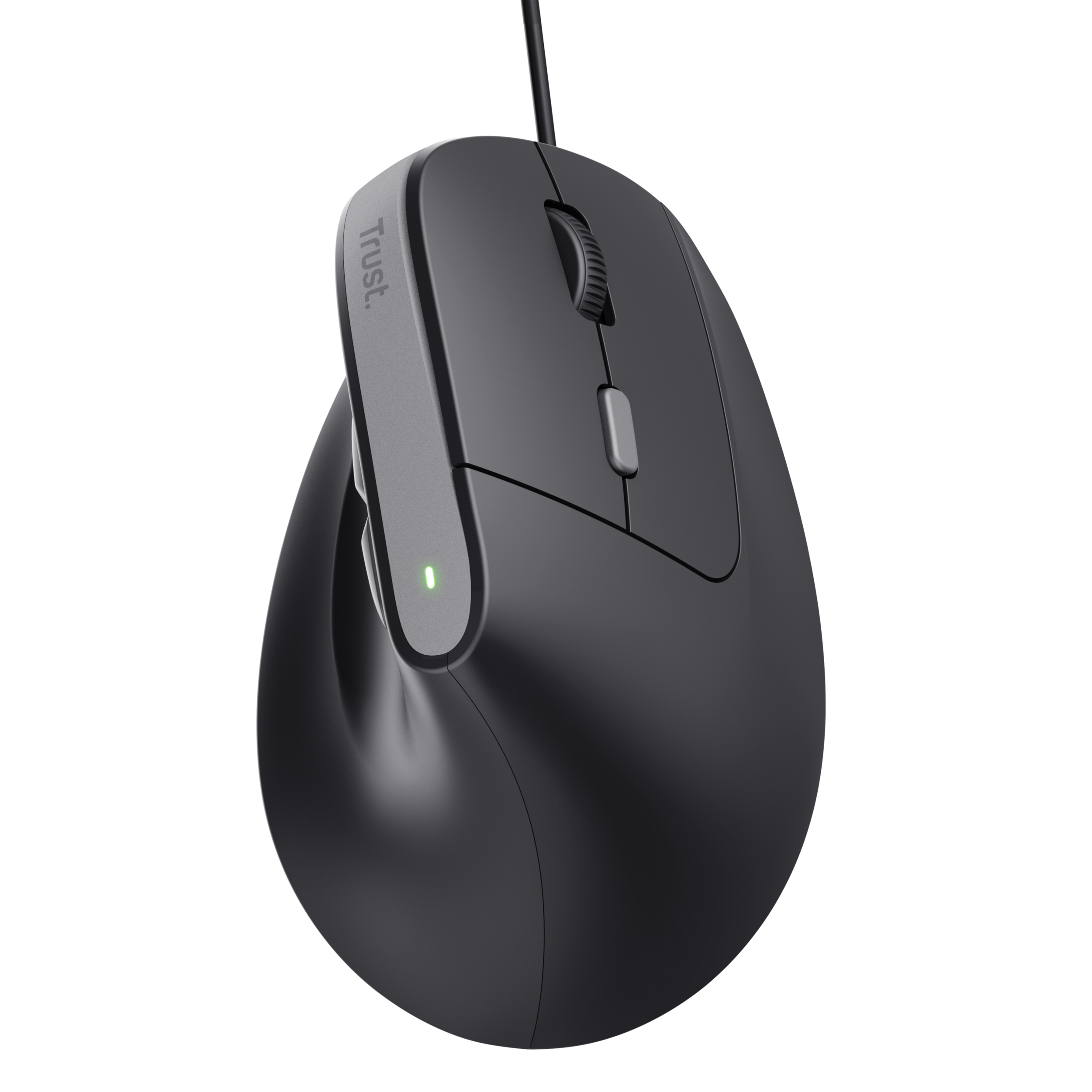 Trust Bayo II Ergonomische bedrade muis – ergonomische muis – rechtshandige muis – USB Type‑A aansluiting – Zwart - Afbeelding 5