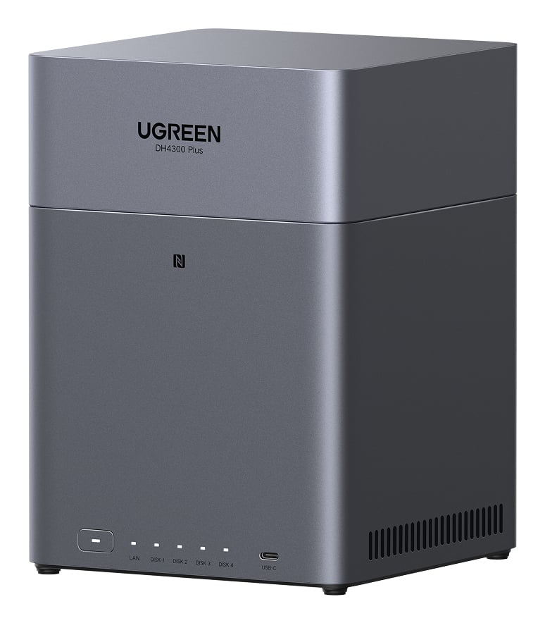 Ugreen DH4300 Plus NAS Mini Tower 8 GB LPPDDR4X UGOS Pro Grijs - Afbeelding 2