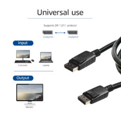 ACT 2 meter DisplayPort kabel, male - male, power pin 20 aangesloten. - Afbeelding 3