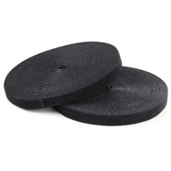 StarTech.com 30m Bulk Rol Klittenband - Op Maat te Knippen Herbruikbare Kabelbinders - Industriële Klitband Tape - Zelfklevende Klittenband Tyrap Strips - Zwart - Afbeelding 2