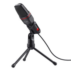 Trust GXT212 Mico USB‑microfoon – microfoon – USB microfoon – Tripod statief – Zwart–Rood