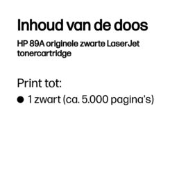 HP 89A originele zwarte LaserJet tonercartridge - Afbeelding 4