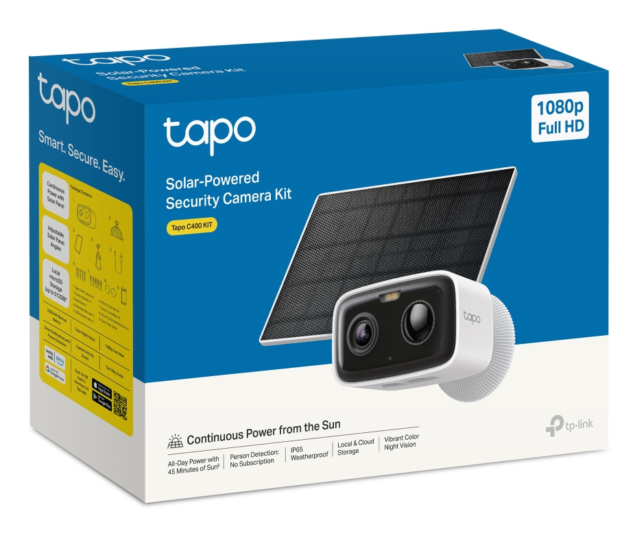 TP-Link Tapo C400 KIT Doos IP-beveiligingscamera Buiten 1920 x 1080 Pixels Muur - Afbeelding 4