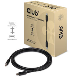 CLUB3D Mini DisplayPort 1.4 Kabel HBR3 8K60Hz M/M 2 meter - Afbeelding 3