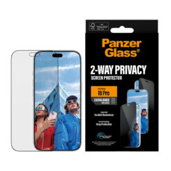 PanzerGlass ® 2-Way Privacy Screen Protector iPhone 2026 Pro | Ultra-Wide Fit w. EasyAligner Doorzichtige schermbeschermer 1 stuk(s) - Afbeelding 3