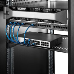 StarTech.com 1U Server Rack Schap - Universele Geventileerde Rack Mount Cantilever Shelf voor 19" Netwerk Kast & Apparatuur - Heavy Duty Staal - Capaciteit 20kg - Diepte 41cm (16”) - Zwart - Afbeelding 5