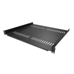 StarTech.com 1U Server Rack Schap - Universele Geventileerde Rack Mount Cantilever Shelf voor 19" Netwerk Kast & Apparatuur - Heavy Duty Staal - Capaciteit 20kg - Diepte 41cm (16”) - Zwart - Afbeelding 3