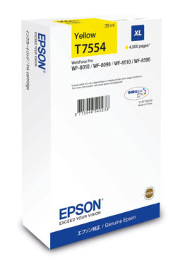 Epson C13T75544N inktcartridge 1 stuk(s) Origineel High (L) Yield Geel