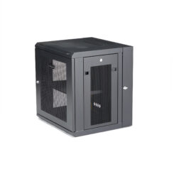 StarTech.com 4 Post 12U Wandmonteerbare Netwerkkast met 1U Schap, 19" Scharnierende Patchkast voor Data/AV/Electronica/Computer Apparatuur, Veelzijdig Geventileerd Server Rack, Vergrendelbaar - Afbeelding 4