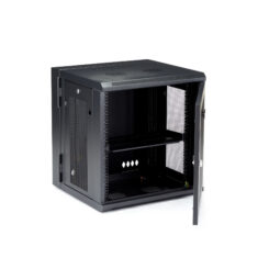 StarTech.com 4 Post 12U Wandmonteerbare Netwerkkast met 1U Schap, 19" Scharnierende Patchkast voor Data/AV/Electronica/Computer Apparatuur, Veelzijdig Geventileerd Server Rack, Vergrendelbaar - Afbeelding 5