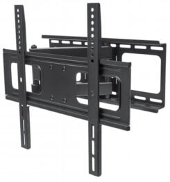 Manhattan Wandbeugel voor TV’s en monitoren (Volledig Verstelbaar), voor schermen 32–55", VESA-compatibiliteit: van 200x200 tot 400x400 mm (controleer de afmetingen van de vier montagegaten aan de achterzijde), max 50 kg, zwart