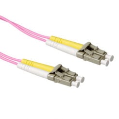 ACT 0,25 meter LSZH Multimode 50/125 OM4 glasvezel patchkabel duplex met LC connectoren - Afbeelding 2