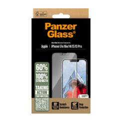 PanzerGlass ® Screen Protector iPhone 17e | 16e | 14 | 13 | 13 Pro | Ultra-Wide Fit w. EasyAligner Doorzichtige schermbeschermer Apple 1 stuk(s) - Afbeelding 4