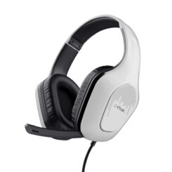 Trust GXT 415S Zirox Gaming Headset - Bedrade gamingheadset – Opklapbare microfoon – 50 mm drivers – Wit