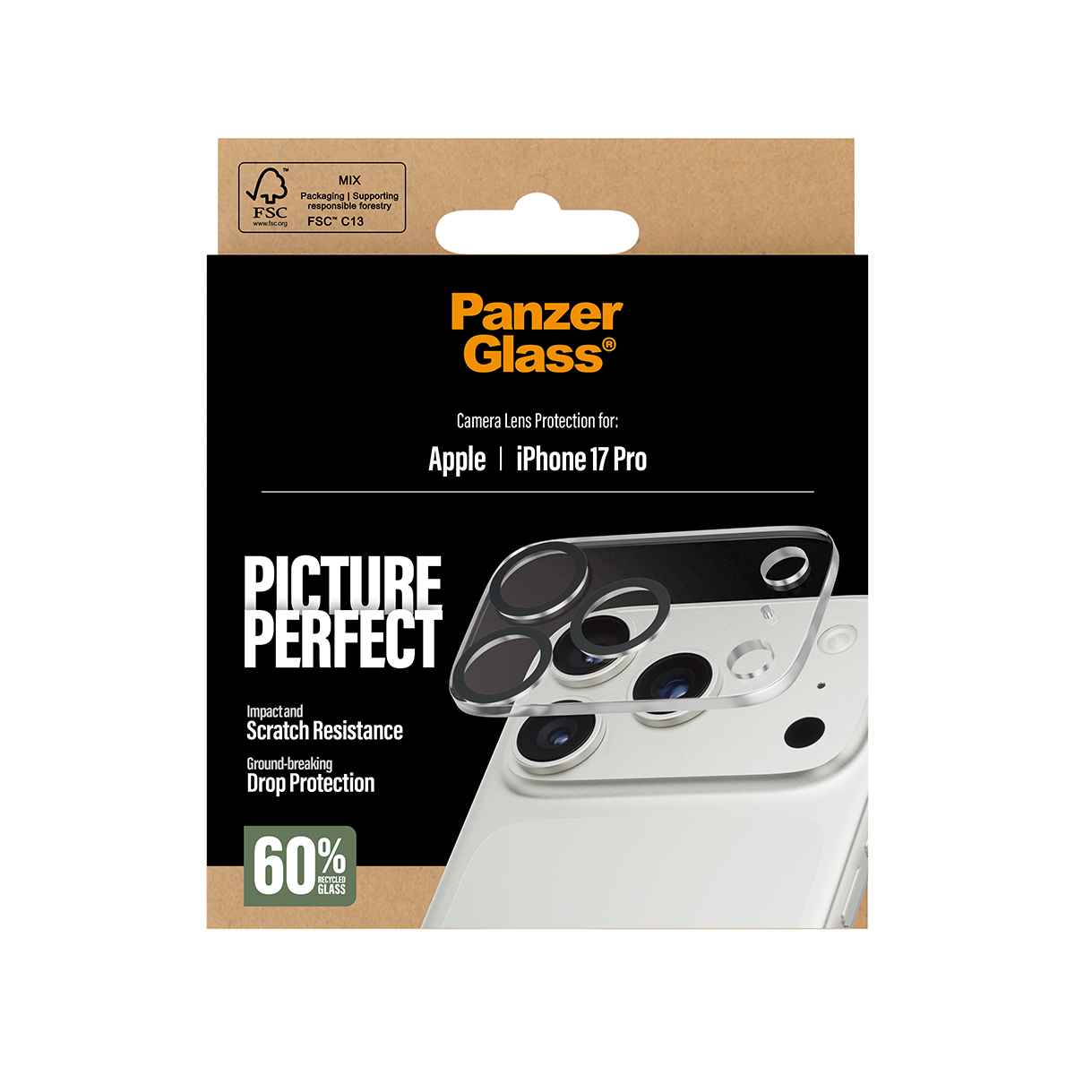 PanzerGlass ® PicturePerfect Camera Lens Protector iPhone 17 Pro Doorzichtige schermbeschermer Apple 1 stuk(s) - Afbeelding 4