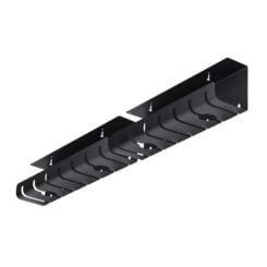 StarTech.com 2-Pack Kabelmanagement Tray voor onder bureau, 106cm (53cm per tray), Metalen Kabelgoot, Sleufontwerp, Schroefmontage, Stekkerdoos Houder, Zwart, TAA - Afbeelding 6