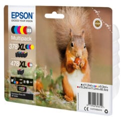 Epson Squirrel 378XL/478XL Eekhoorn Claria Photo HD multipack zeskleureninkt - Afbeelding 3
