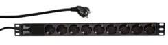 LogiLink PDU9C03 Overspanningsbeveiliging Zwart 9 AC-uitgang(en) 230 V 2 m - Afbeelding 2