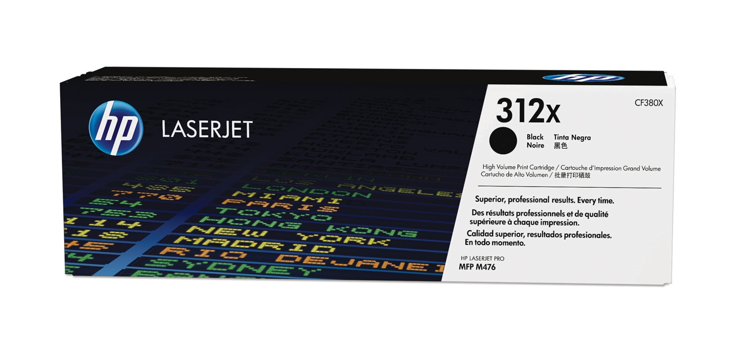 HP 312X high-capacity zwarte LaserJet tonercartridge - Afbeelding 2