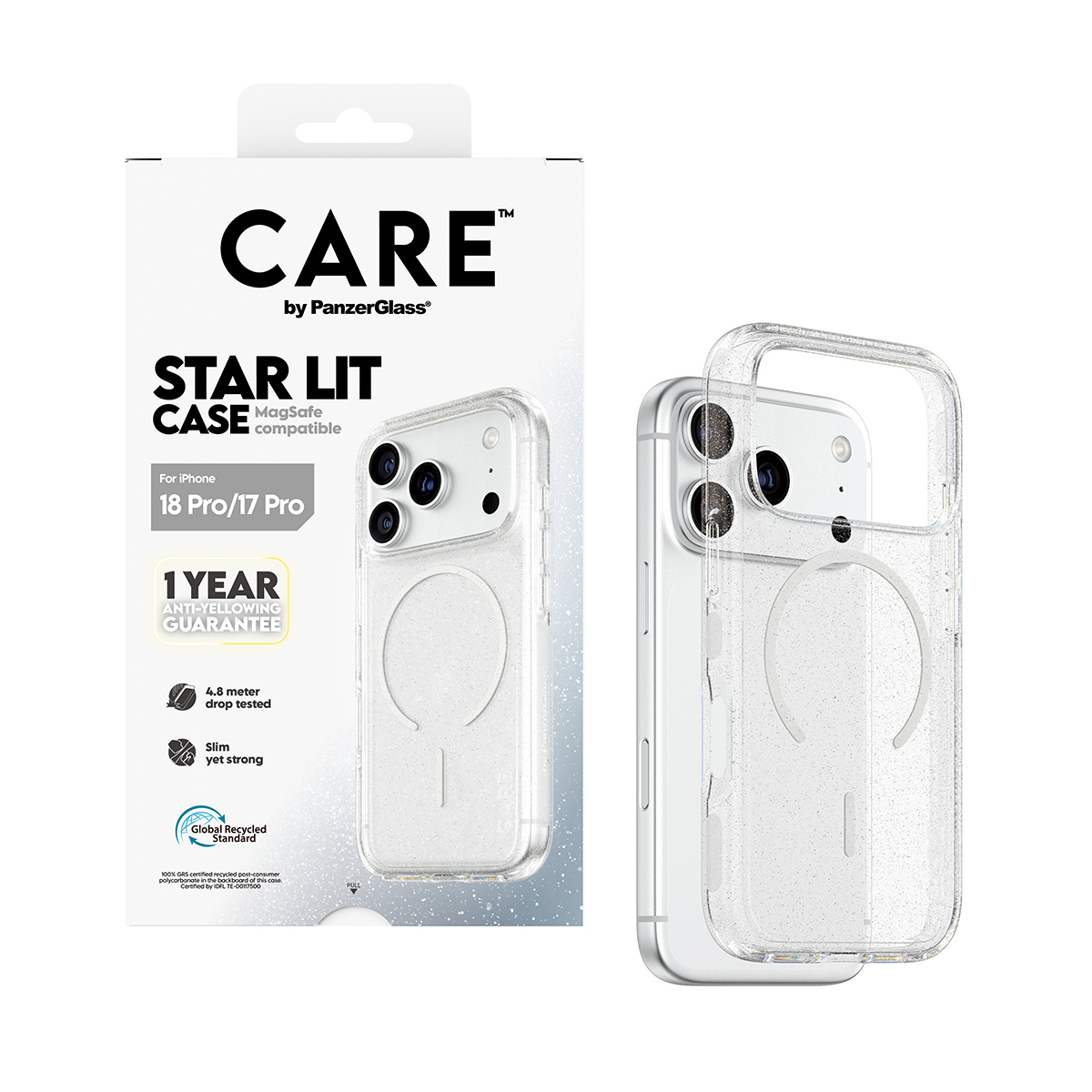 PanzerGlass CARE™ by ® Star Lit Case w. MagSafe iPhone 2026 Pro | 17 Pro mobiele telefoon behuizingen Hoes Transparant - Afbeelding 6