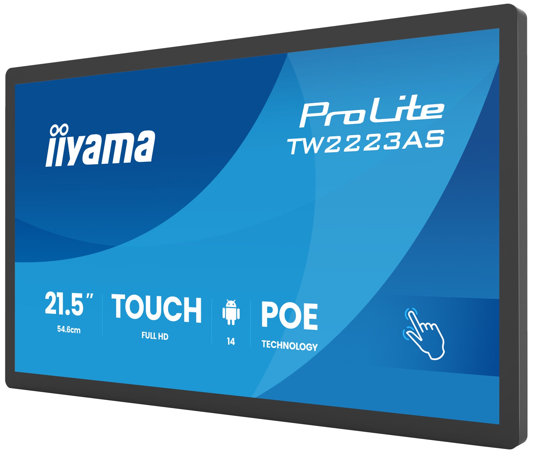 iiyama TW2223AS-B3P beeldkrant Interactief flatscreen 54,6 cm (21.5") Wifi 450 cd/m² Full HD Zwart Touchscreen Type processor Android 24/7 - Afbeelding 5