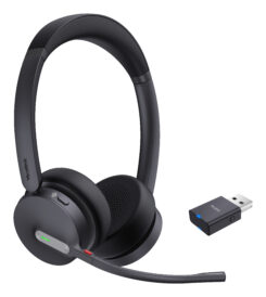 Yealink WH64 Hybrid Dual Teams Headset Draadloos Hoofdband Kantoor/callcenter Micro-USB Bluetooth Zwart