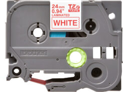 Brother TZE-252 labelprinter-tape Rood op wit - Afbeelding 3