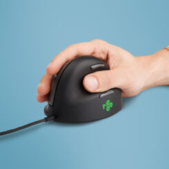 R-Go Tools Ergonomische muis R-Go HE Break met pauzesoftware, small (handlengte ˂165 mm), rechtshandig, bedraad, zwart