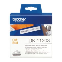 Brother DK-11203 labelprinter-tape Zwart op wit - Afbeelding 4