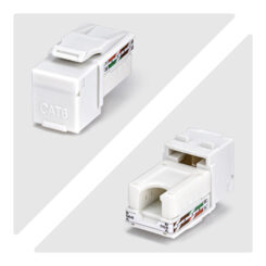 StarTech.com Cat6 Keystone Jack, 24 Stuks, RJ45 Ethernet Keystone Jacks, UTP Cat6 Ethernet Jack voor Wandcontactdoos, 90 Graden, 110 Punch Down, Wit - Afbeelding 5