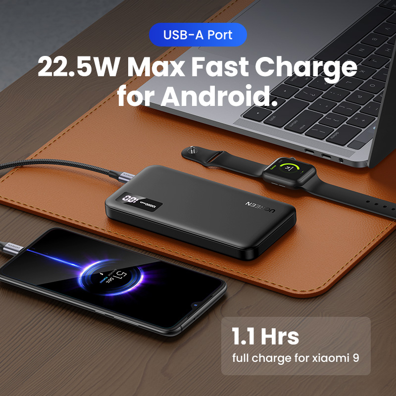 Ugreen 25742 powerbank Lithium-Ion (Li-Ion) 10000 mAh Zwart - Afbeelding 4
