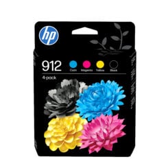 HP 912 4-pack originele inktcartridges, cyaan/magenta/geel