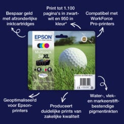 Epson Golf ball 34 Golfbal DURABrite Ultra afzonderlijke cyaan inkt