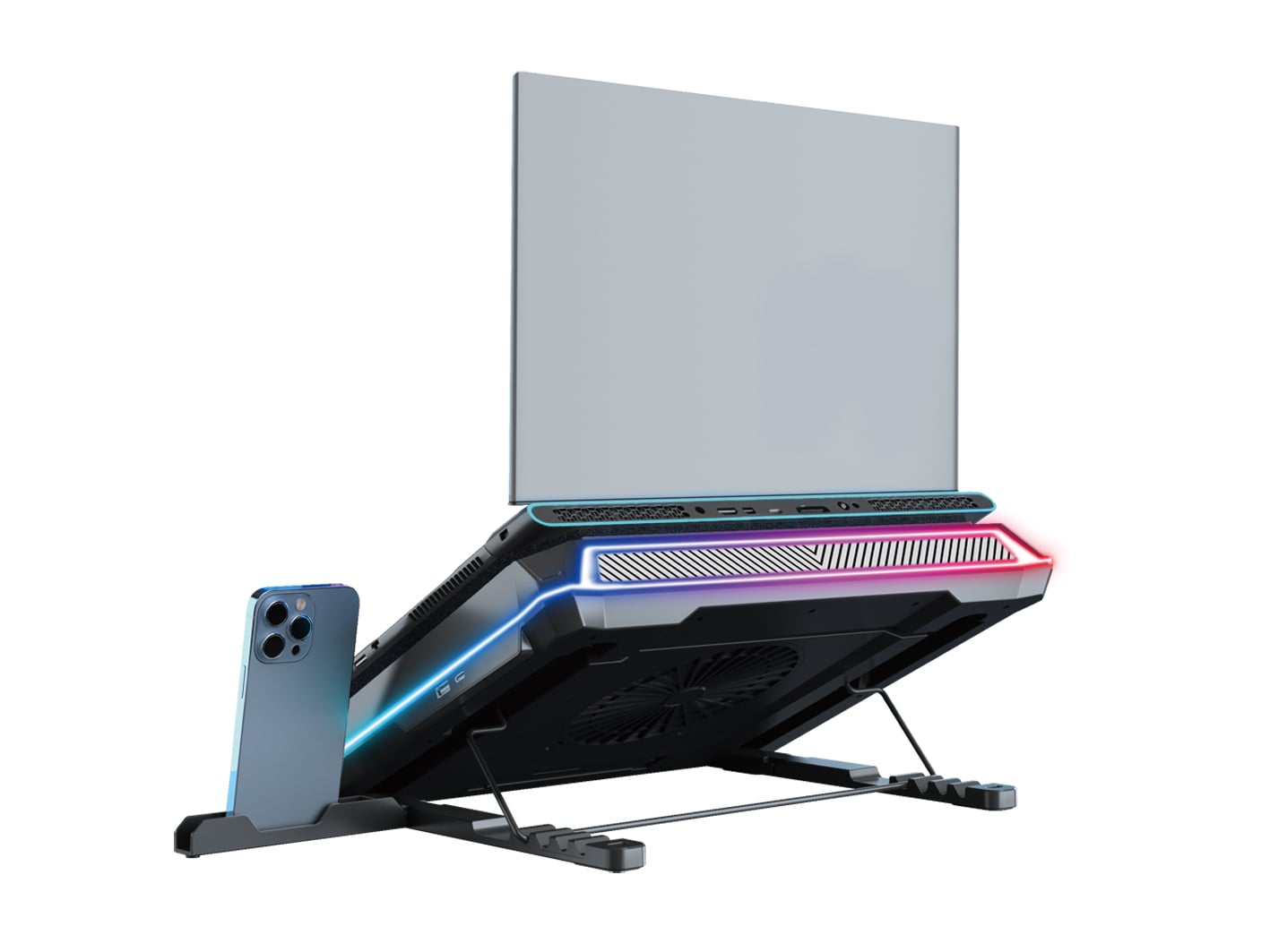 Conceptronic THYIA04B laptop cooling pad 48,3 cm (19") 1700 RPM Zwart - Afbeelding 6