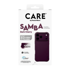 PanzerGlass CARE™ by ® Samba Case Dark Cherry w. MagSafe iPhone 2026 Pro Max | 17 Pro Max mobiele telefoon behuizingen Hoes Transparant - Afbeelding 4