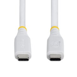 StarTech.com 50cm USB4 Kabel, 40Gbps, USB-IF Gecertificeerde USB-C Kabel, 240W PD, 8K 60Hz/4K 240Hz DP2.1 DP40, TPE Mantel, Thunderbolt 4 Compatibel, Wit - Afbeelding 5