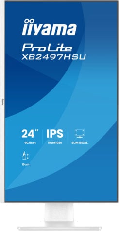 iiyama ProLite XB2497HSU-W1 computer monitor 60,5 cm (23.8") 1920 x 1080 Pixels Full HD LED Wit - Afbeelding 5