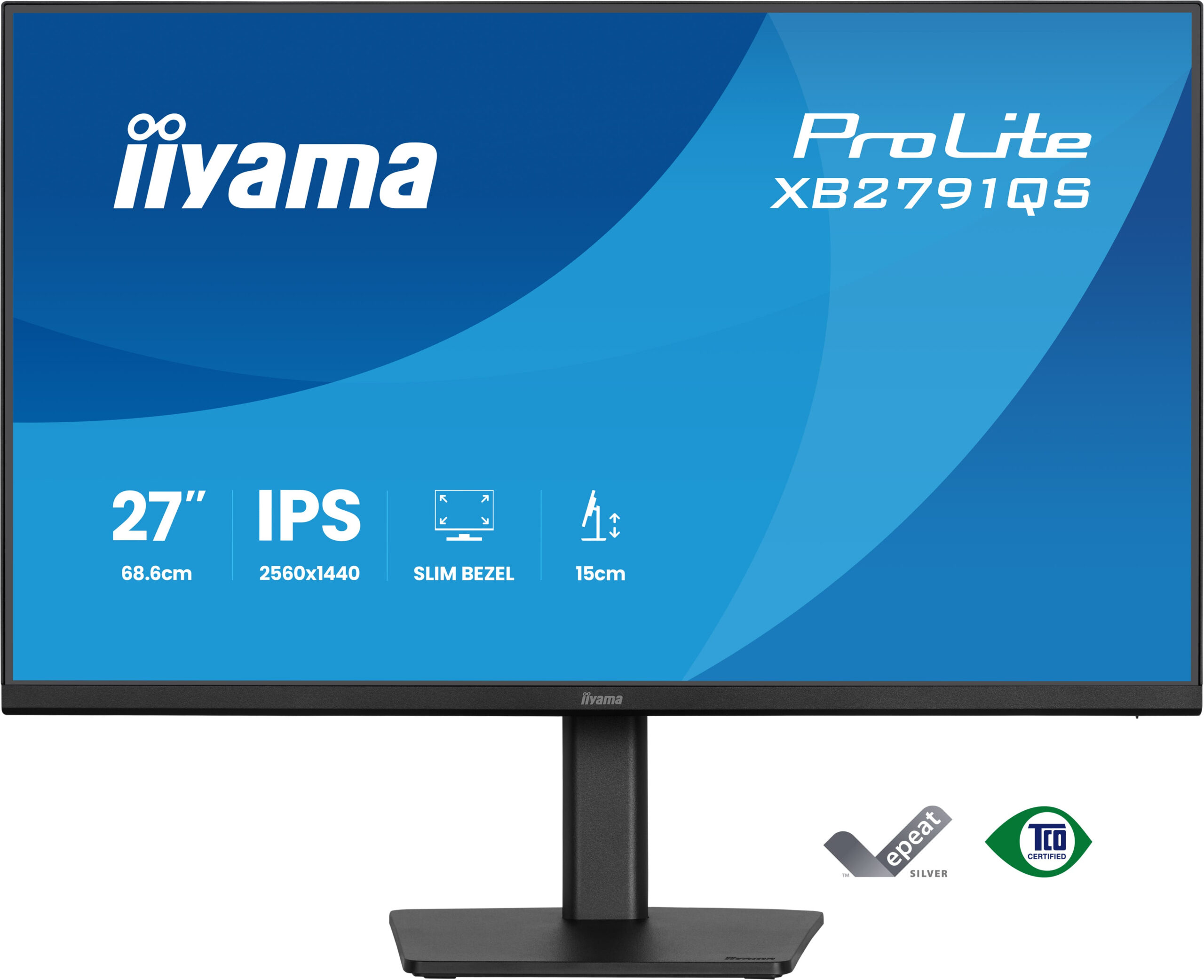 iiyama ProLite XB2791QS-B1 computer monitor 68,6 cm (27") 2560 x 1440 Pixels Quad HD LED Zwart - Afbeelding 3