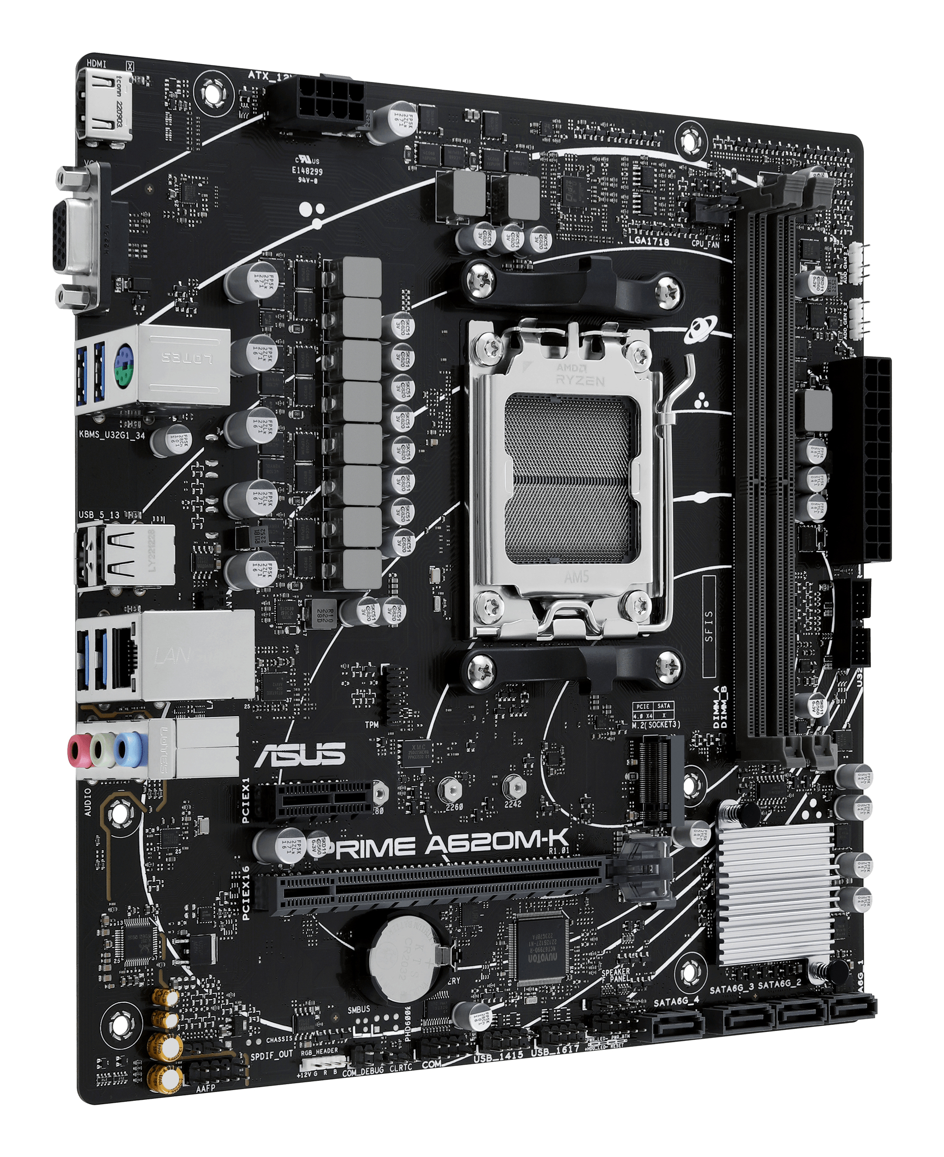 ASUS PRIME A620M-K AMD A620 Socket AM5 micro ATX - Afbeelding 4