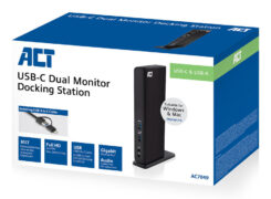 ACT Universeel USB-C of USB-A Dockingstation, voor 2 HDMI monitoren, DisplayLink - Afbeelding 4